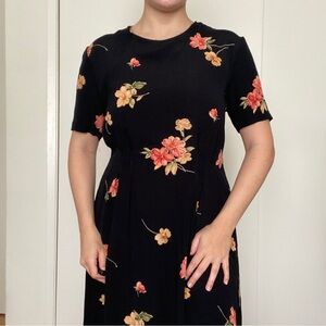 Vintage Floral Maxi Dress